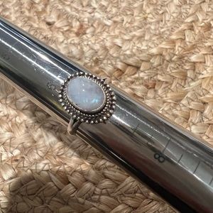 Natural flashy Moonstone Ring size 6.5
